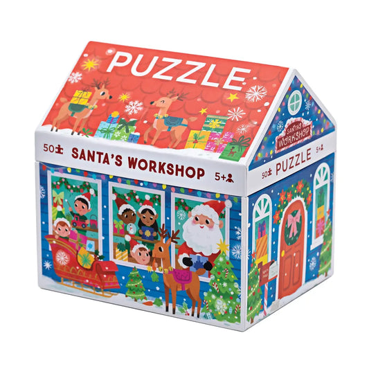 puzzle - 50-piece holiday - santa's workshop by crocodile creek