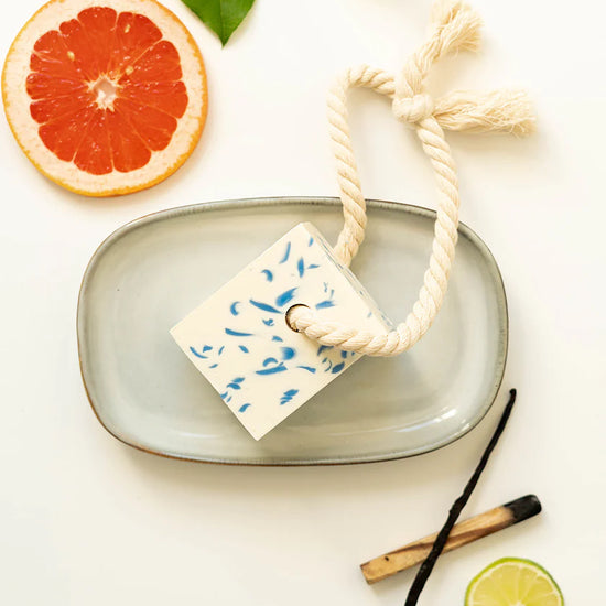 soap-on-a-rope bar - azure drip by soap so co.