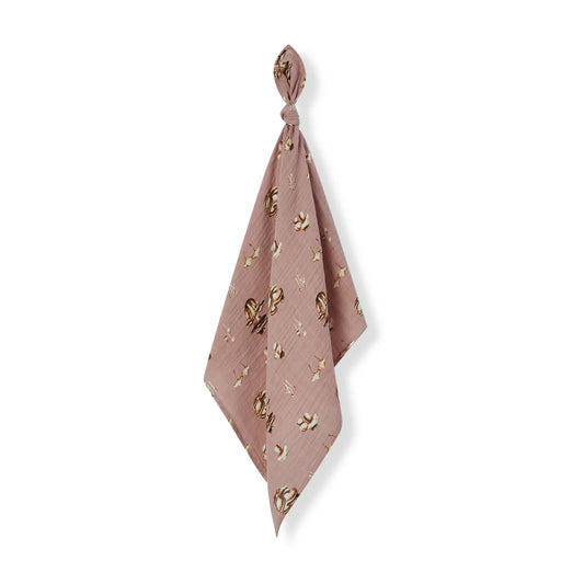 burp cloths - organic cotton - two-piece - mushroom by milkbarn