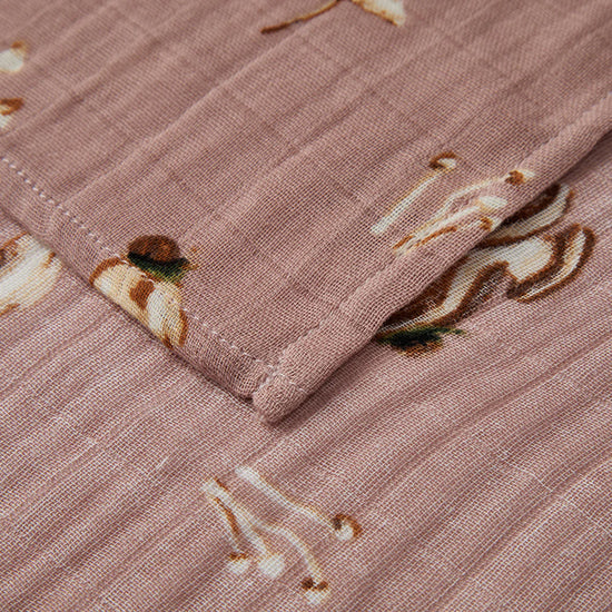 burp cloths - organic cotton - two-piece - mushroom by milkbarn