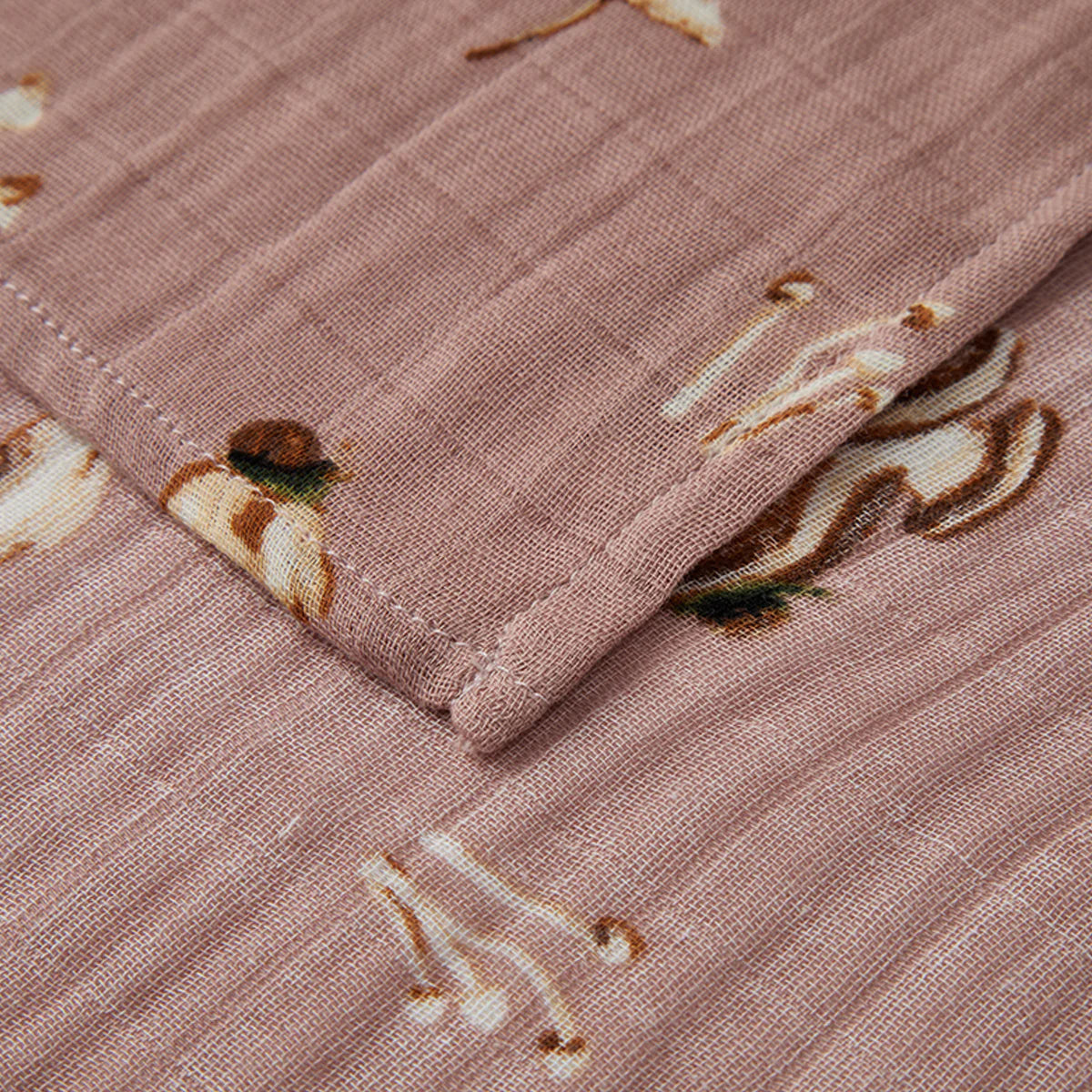 burp cloths - organic cotton - two-piece - mushroom by milkbarn