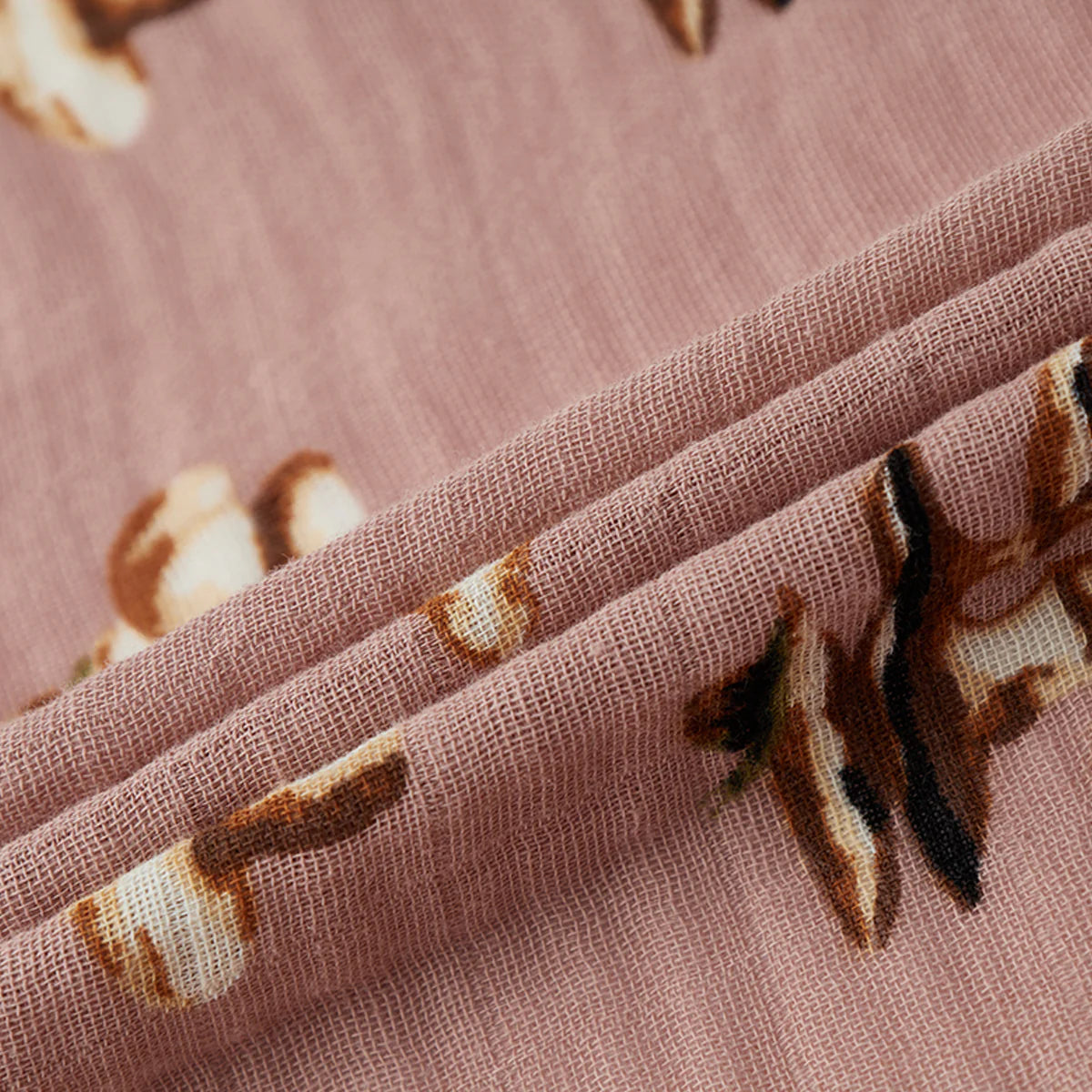 burp cloths - organic cotton - two-piece - mushroom by milkbarn