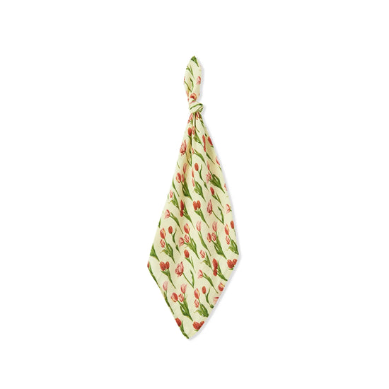 burp cloths - bamboo muslin - two-piece - tulip by milkbarn
