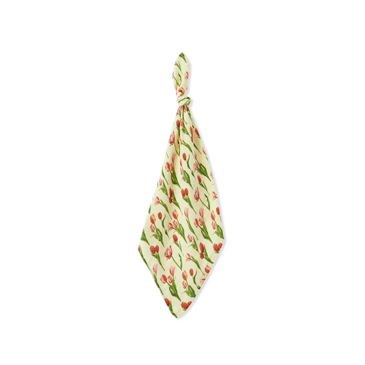 burp cloths - bamboo muslin - two-piece - tulip by milkbarn