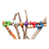 connector set - flexible rubber - 6-piece hexa fort by stick-lets