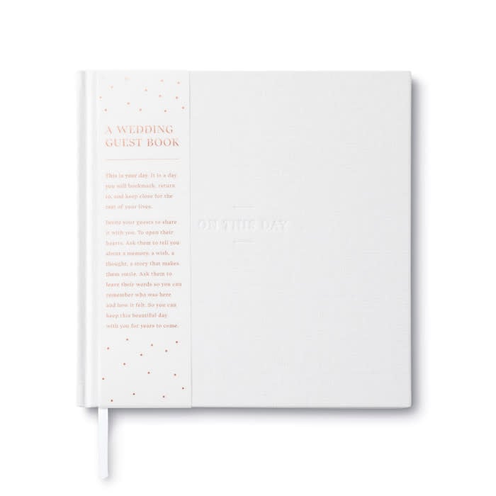 book - wedding guest - on this day by compendium