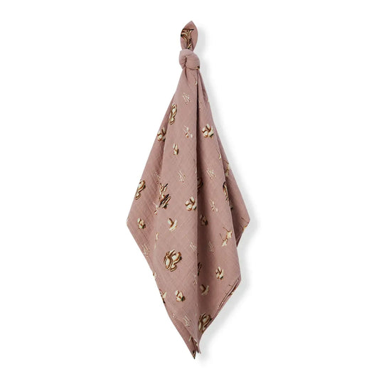blanket - swaddle - organic cotton - mushroom by milkbarn