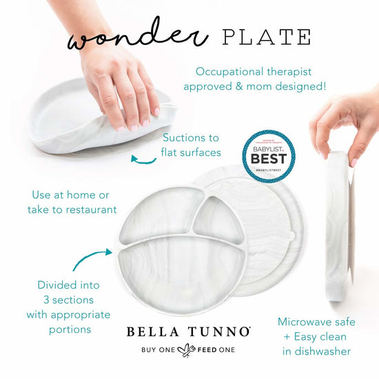 baby silicone suction plate - clean plate club by bella tunno