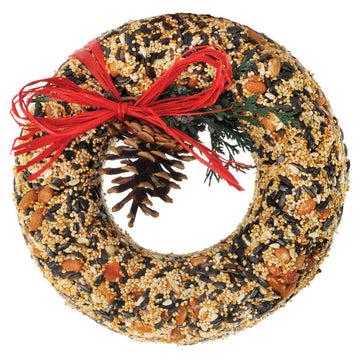 bird seed - wild feast wreath by mr. bird