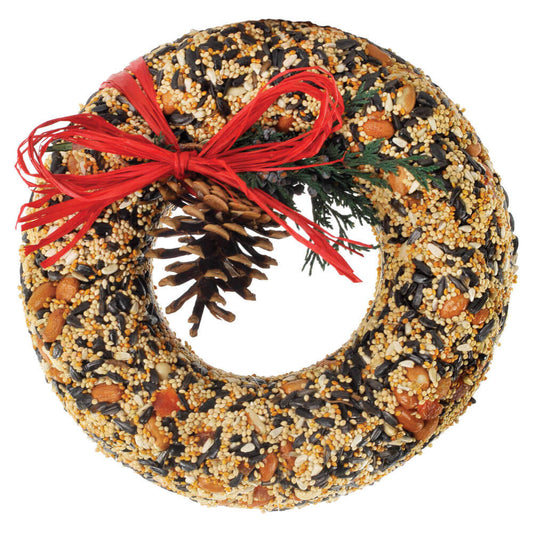 bird seed - wild feast wreath by mr. bird