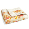 blanket - mini lovey - bamboo muslin - floral vintage by milkbarn