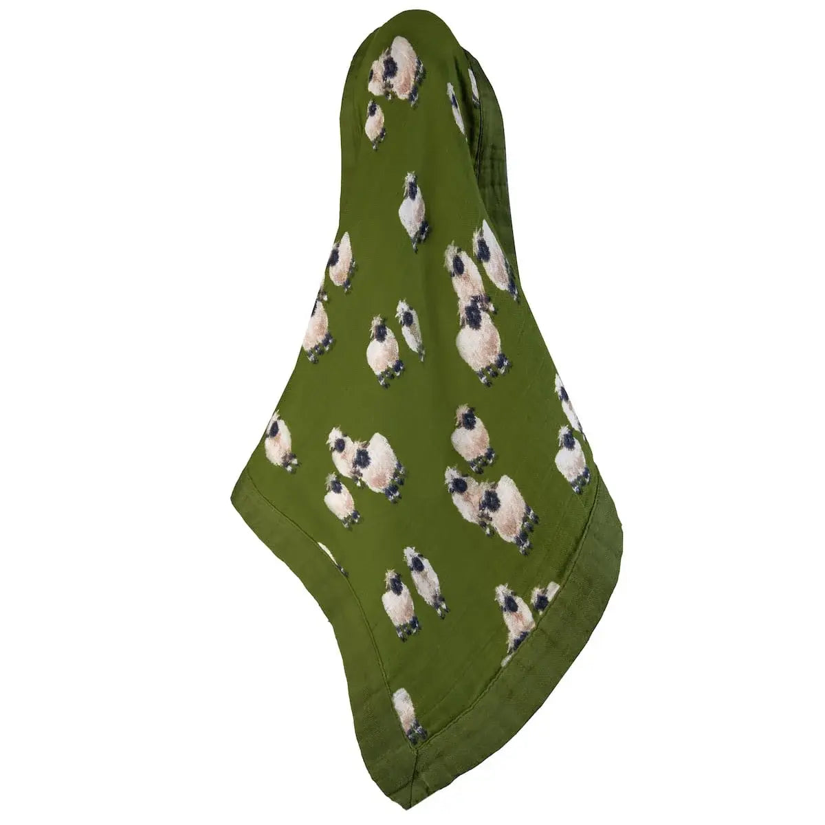 blanket - mini lovey - bamboo muslin - valais sheep by milkbarn