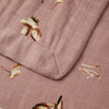 blanket - mini lovey - bamboo muslin - mushroom by milkbarn