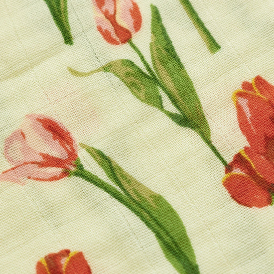 blanket - mini lovey - bamboo muslin - tulip by milkbarn