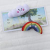 crochet rattle - rainbow by pebble