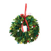 ornament - felt wreath - shag + pom-poms by creative co-op