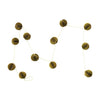 garland - paper honeycomb - glitter ball by creative co-op
