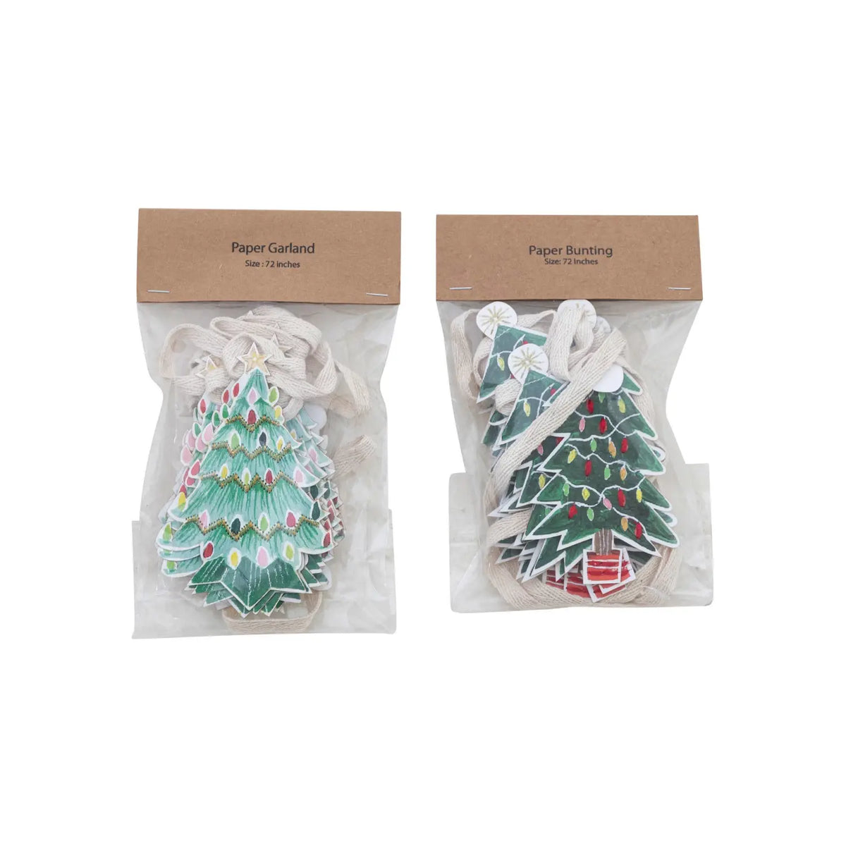 garland - paper tree by creative co-op