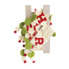 garland - merry christmas - red + white + green diamonds by creative co-op