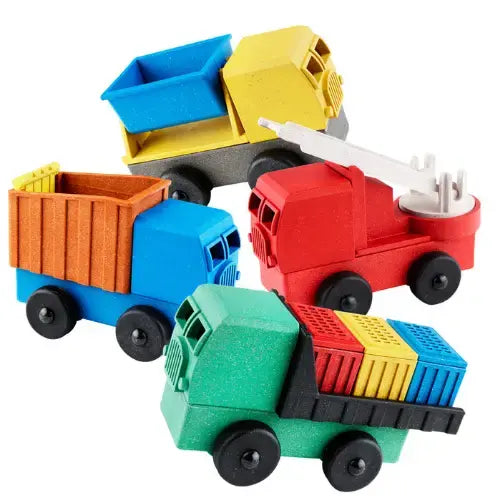 play set - trucks mix & match by luke's toy factory