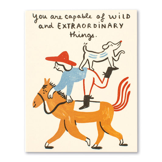 card - birthday - you are capable by compendium