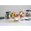 glass jar - black lid - 8oz by creative co-op