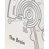 art print - letterpress - 8" x 8" - brain by archie's press
