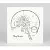 art print - letterpress - 8" x 8" - brain by archie's press
