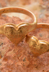 ring - etched heart - bronze by montestruque