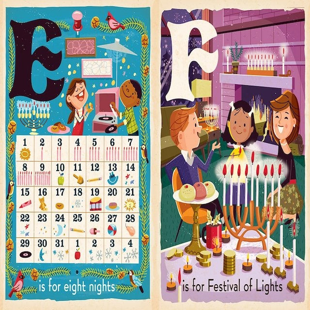 board book - alphabet - d is for dreidel by gibbs smith
