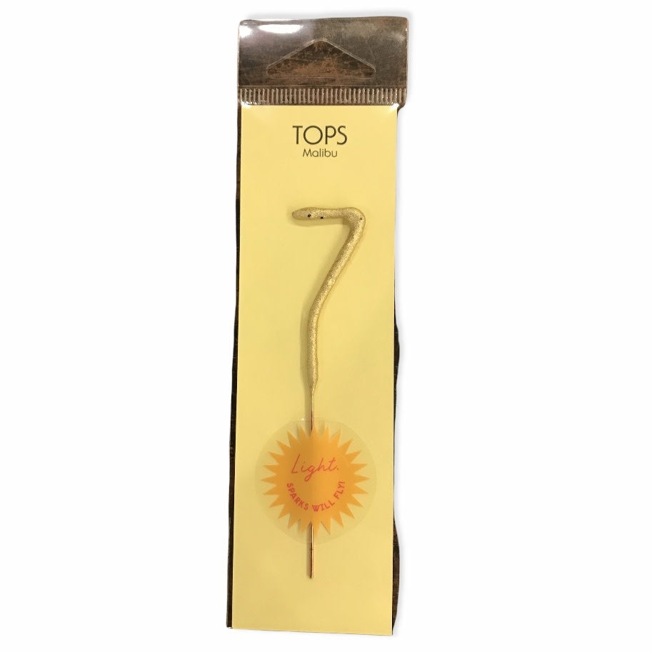 sparklers - mini gold number by tops malibu