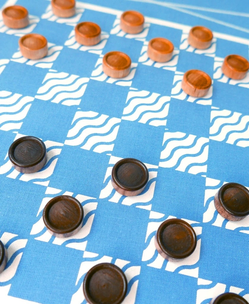game - travel backpack - backgammon/checkers by a summer shop