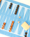 game - travel backpack - backgammon/checkers by a summer shop