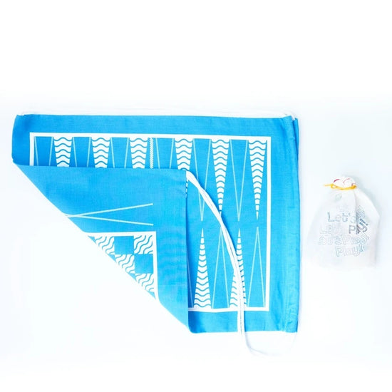 game - travel backpack - backgammon/checkers by a summer shop