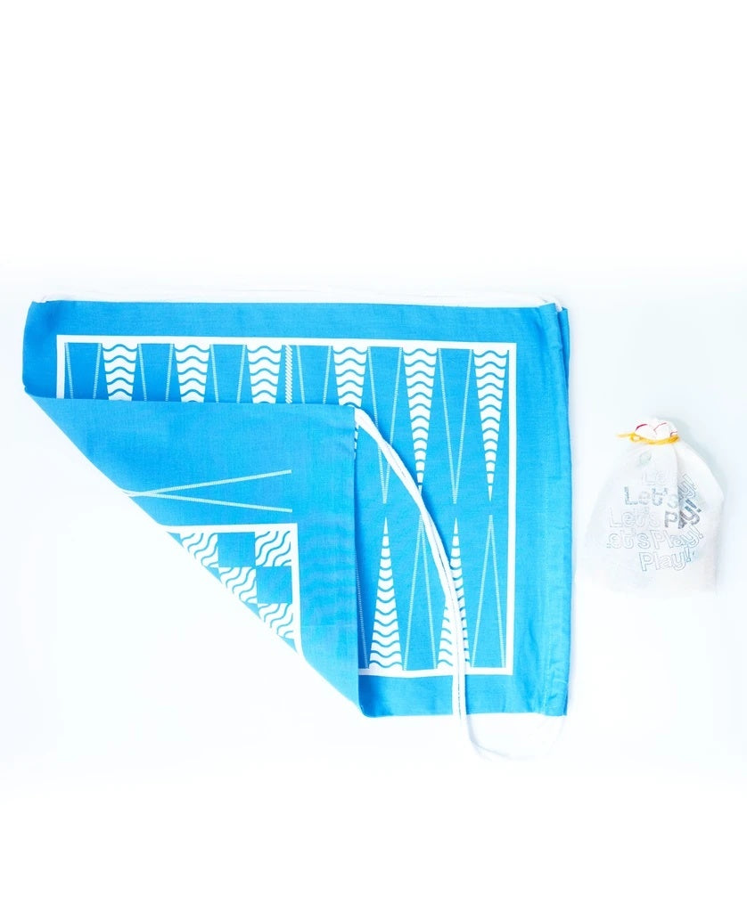 game - travel backpack - backgammon/checkers by a summer shop