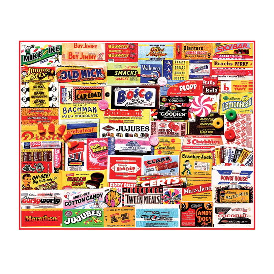 puzzle - 1000pc - candy wrappers by white mountain puzzles