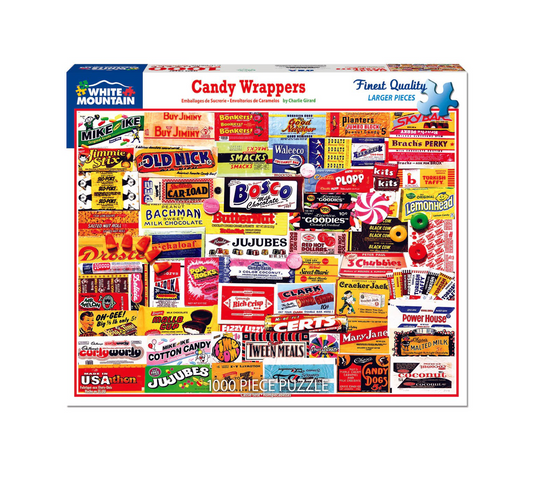 puzzle - 1000pc - candy wrappers by white mountain puzzles