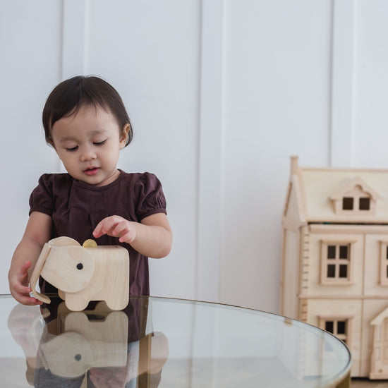 bank - elephant by plan toys