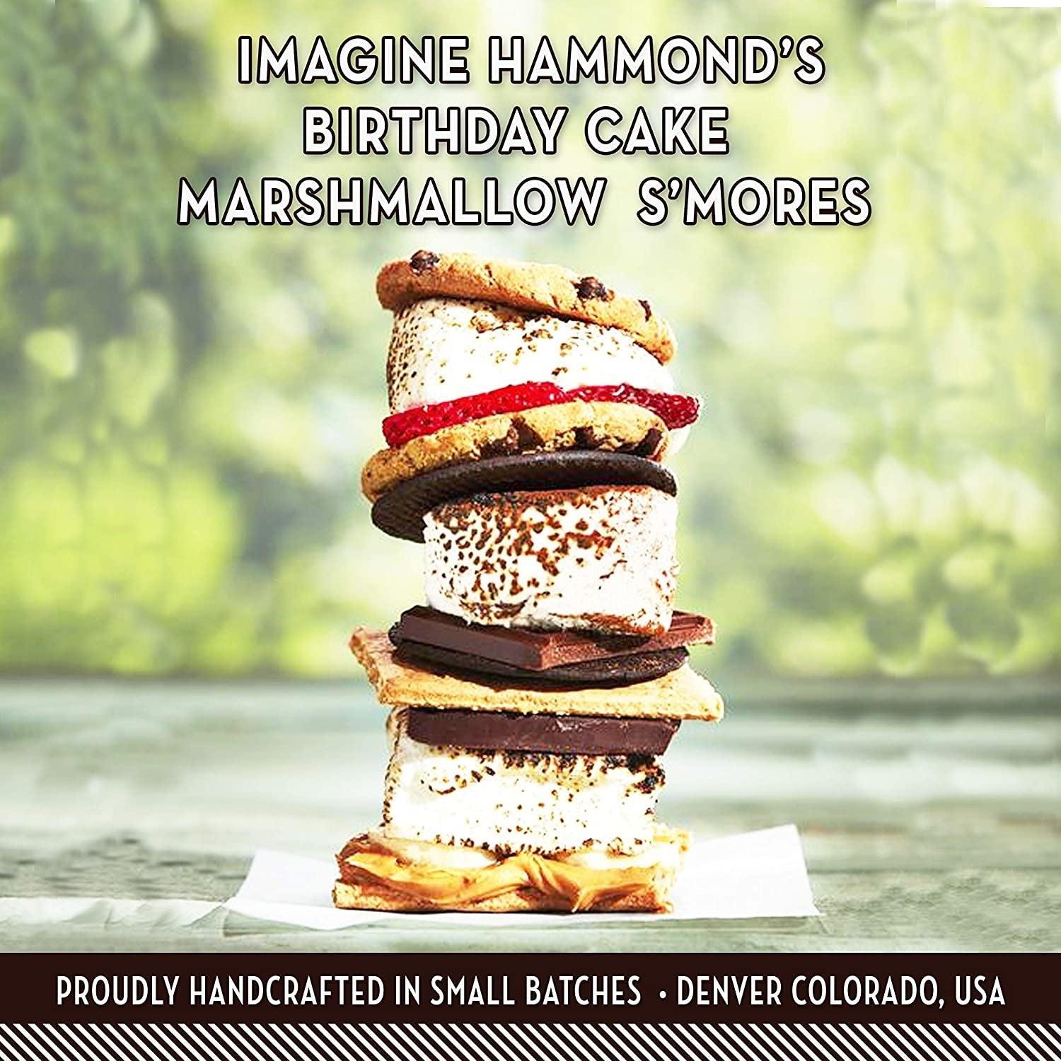 candy - marshmallows - birthday cake by hammond's