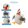 toy - animal plush - wild onez - white chicken 9" by the petting zoo