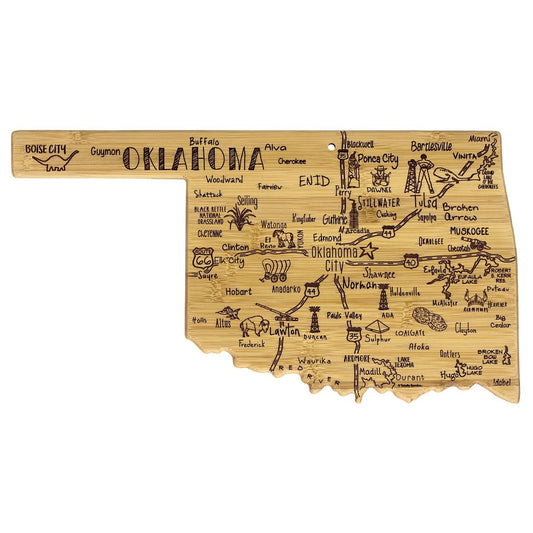 serving board - destination - oklahoma by totally bamboo