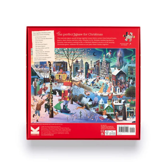 puzzle - a book lover's christmas - 1000 piece by chronicle books