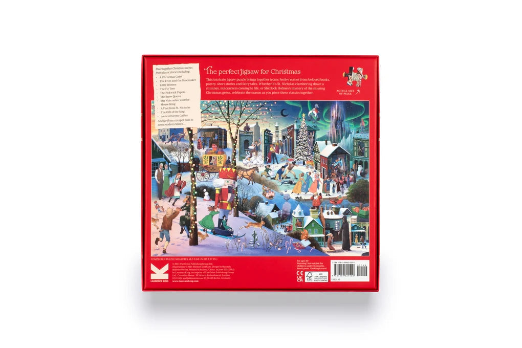 puzzle - a book lover's christmas - 1000 piece by chronicle books