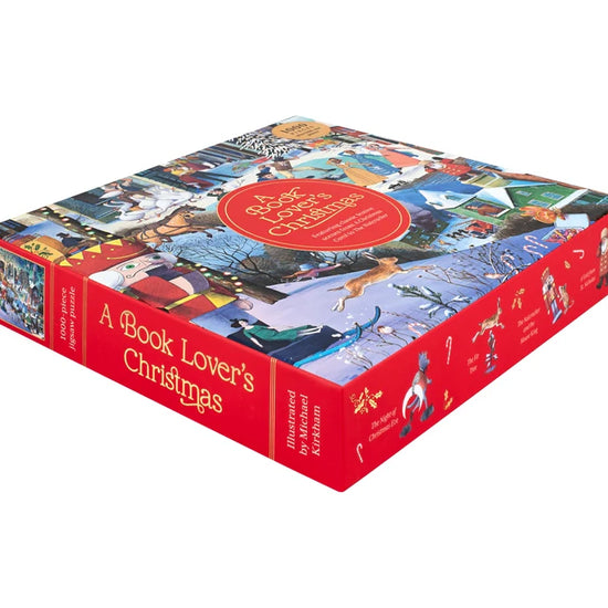 puzzle - a book lover's christmas - 1000 piece by chronicle books