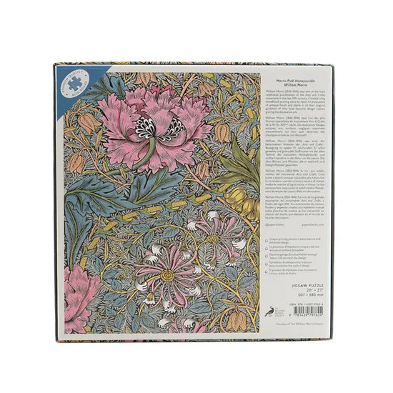 puzzle - 1000-piece - morris pink honeysuckle by chronicle books