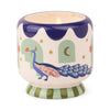 Candle | "A Dopo" Ceramic Peacock | Misted Lime | 24 oz