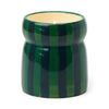 Candle | Cabana Stripe | Green/Navy - Balsam Fir