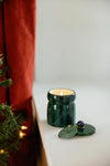 Candle | Cabana Stripe | Green/Navy - Balsam Fir