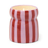 Candle | Cabana Stripe | Red/Pink - Pink Peppermint