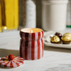 Candle | Cabana Stripe | Red/Pink - Pink Peppermint